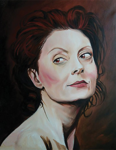 Ritratto dipinto a olio dimensioni 40x50 cm. di Susan Sarandon