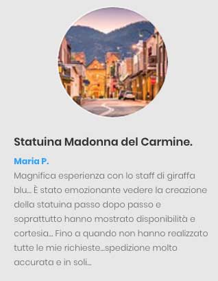 Recensione per una statuina di madonna